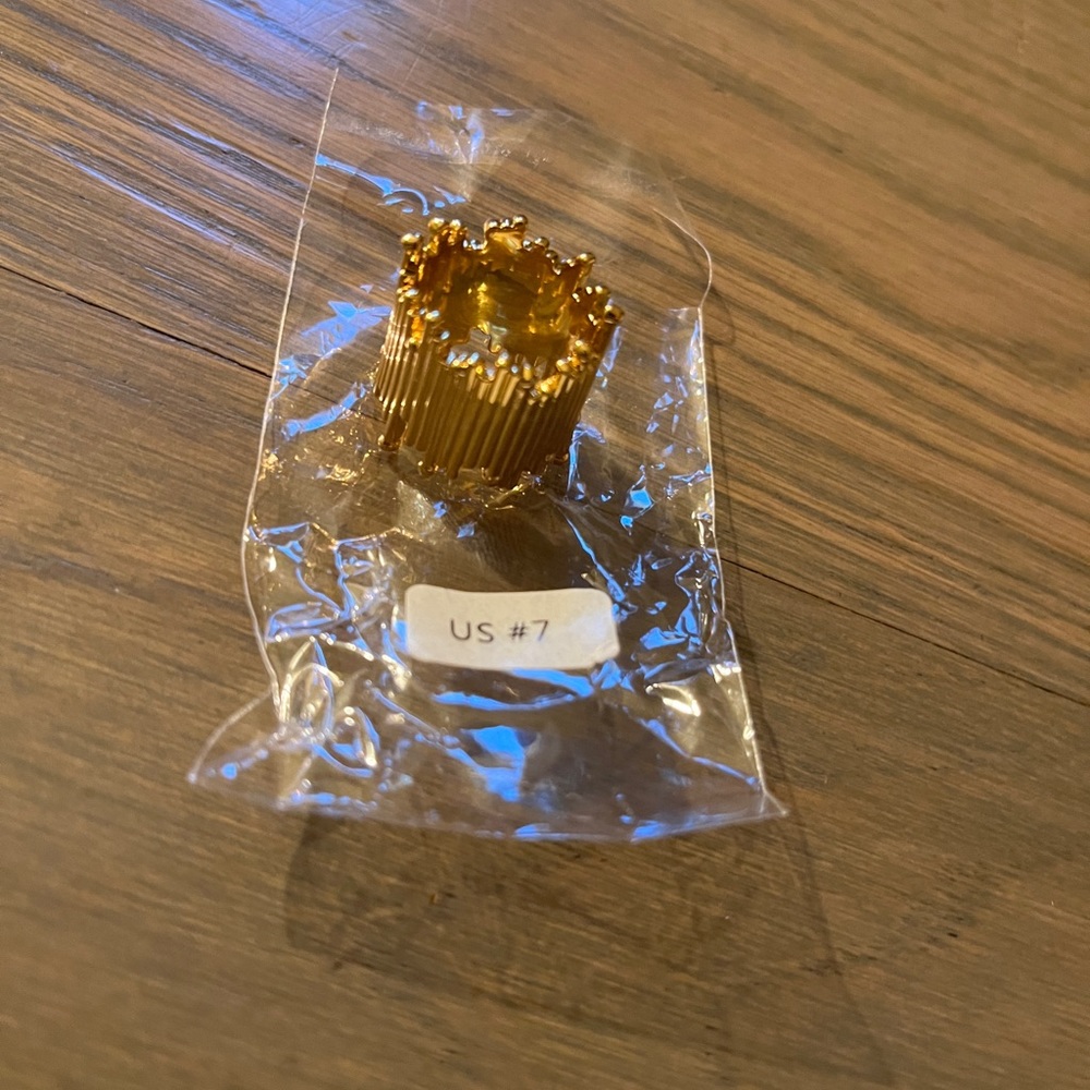 Gold Plated Brass Ring